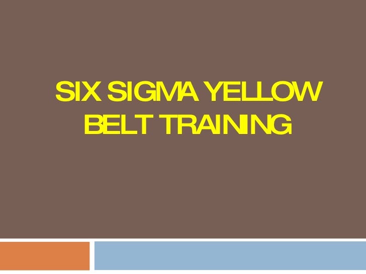 yellow belt training