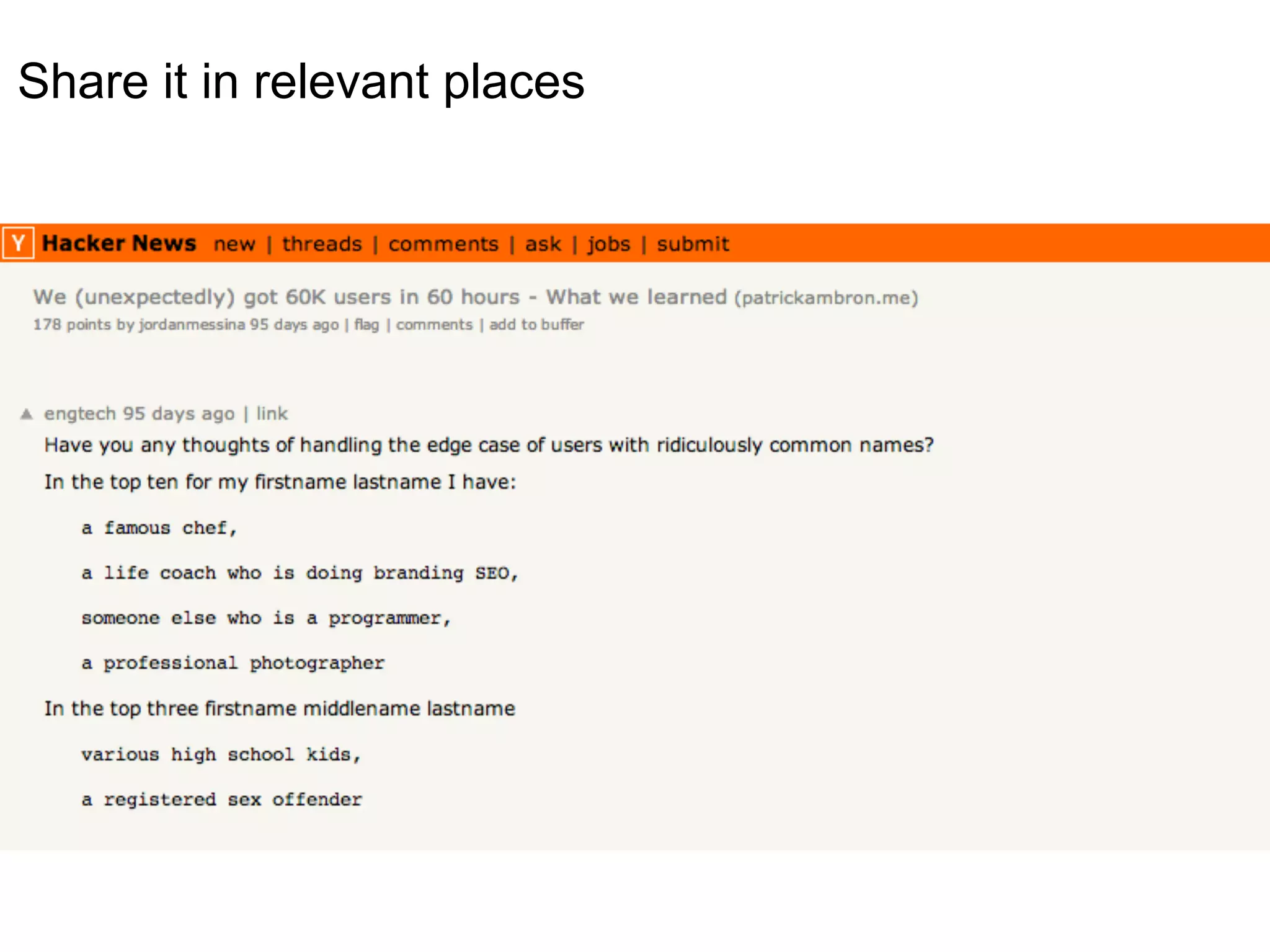 Share it in relevant places
 