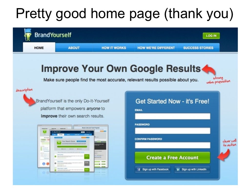 Really good home page