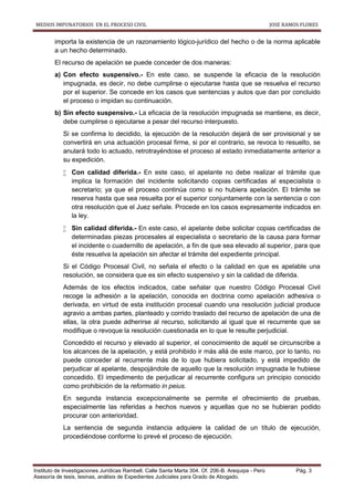 MEDIOS IMPUGNATORIOS EN EL PROCESO CIVIL | PDF