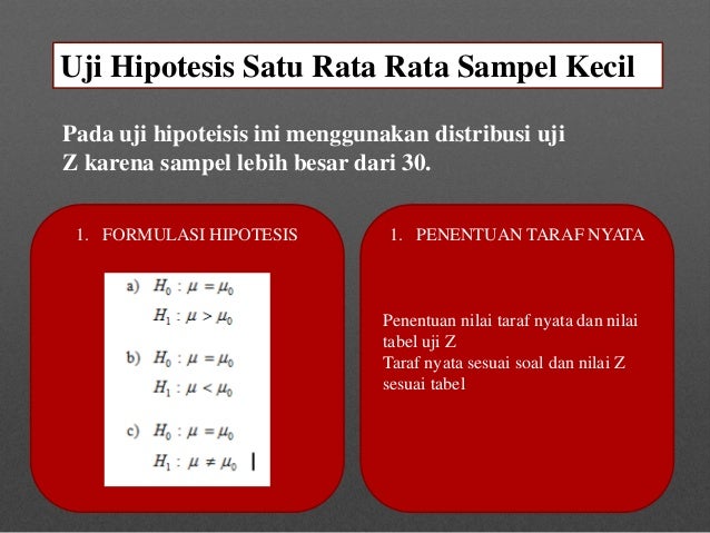 10. uji hipotesis satu rata rata