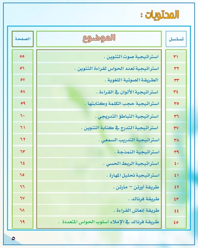 الأساليب و الإستراتيجيات في تدريس القراءة لذوي صعوبات التعلم 10