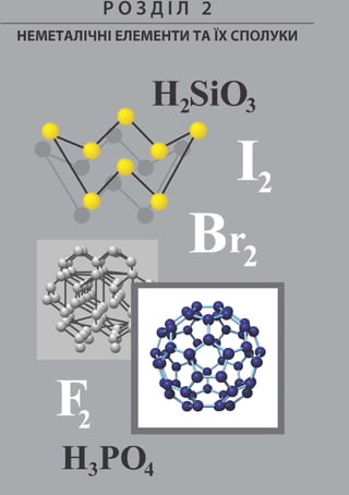 Р О З Д І Л 2
НЕМЕТАЛІЧНІ ЕЛЕМЕНТИ ТА IX СПОЛУКИ
H,SiO
Н,РО
 
