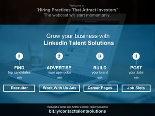 Hiring Practices That Attract Investors [webcast] 