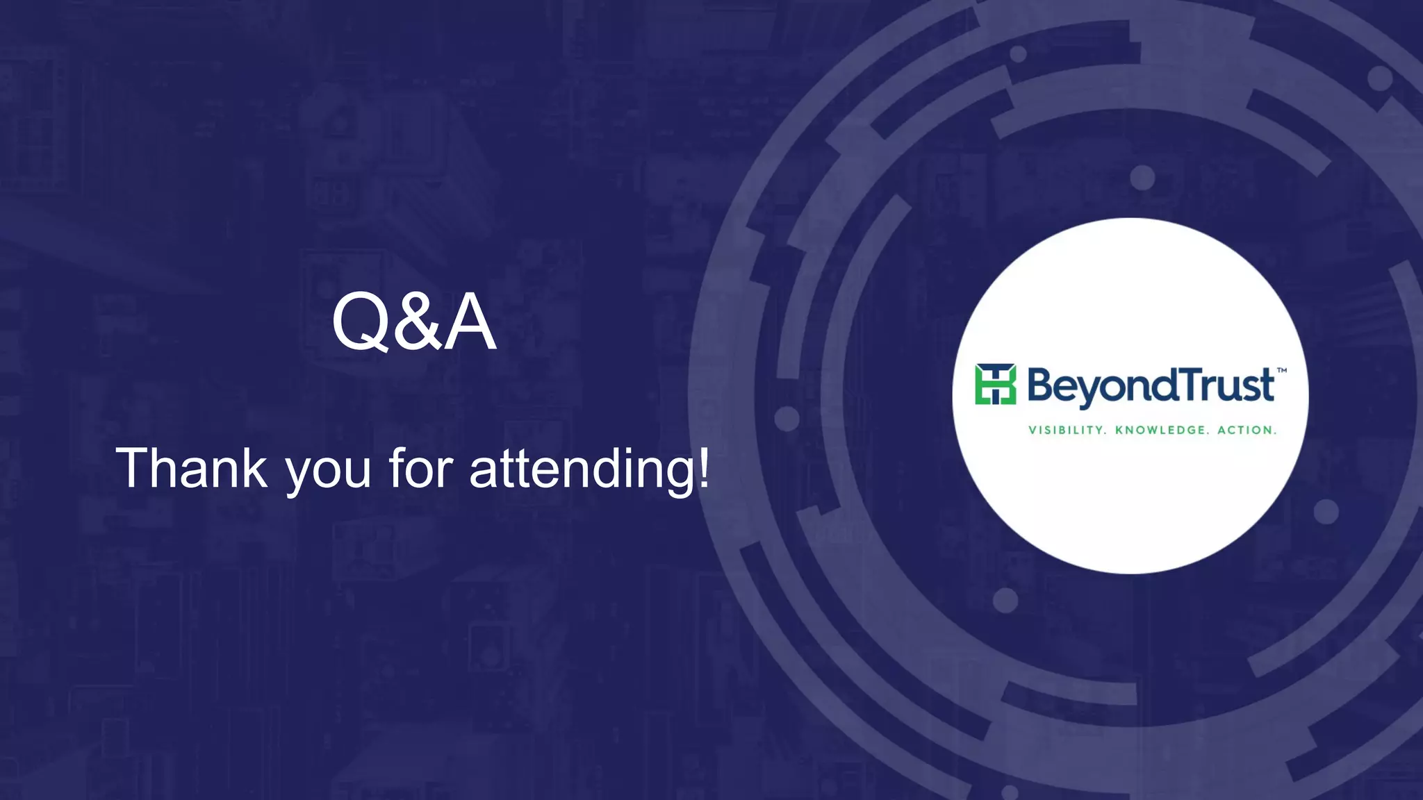 Q&A
Thank you for attending!
 