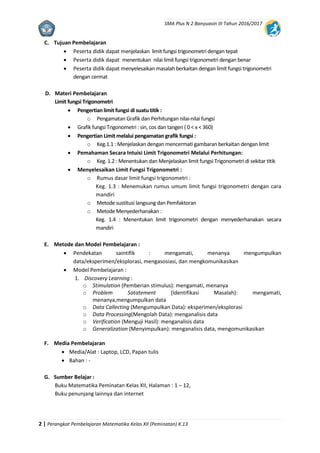 Rpp Matematika Peminatan Xii K 13