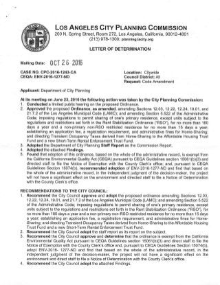 10.26.2016 la city planning letter on ordinance