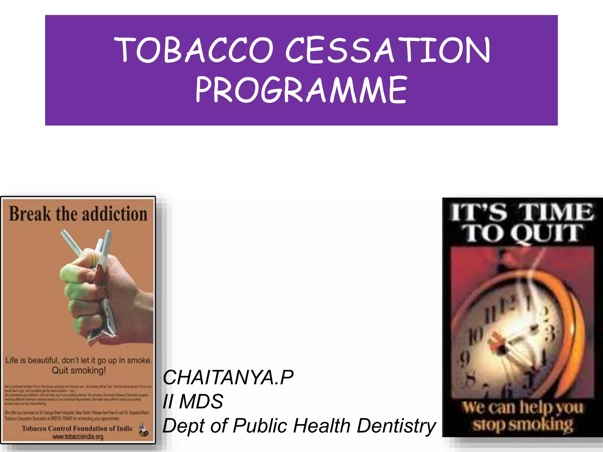 tobacco cessation program def 10.tobacco cessation programme