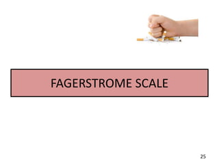 FAGERSTROME SCALE
25
 