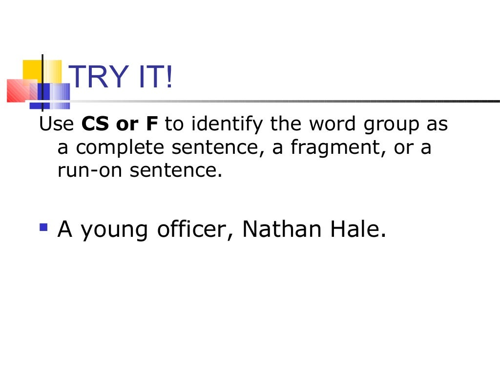 10 fragement Sentence 10 fragement Sentence