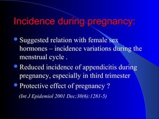 Appendicitis during pregnancy | PPT