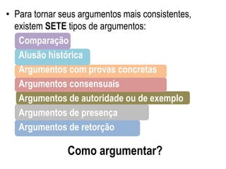 10. tipos de argumento | PPTX
