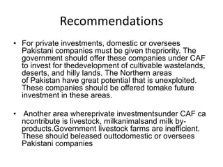 10. Corporate agriculture farming (caf) A Presentation By Mr. Allah Dad ...