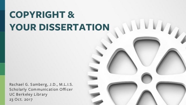 Copyright phd thesis