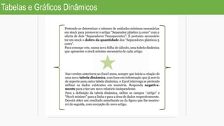 Tabelas e Gráficos Dinâmicos
 