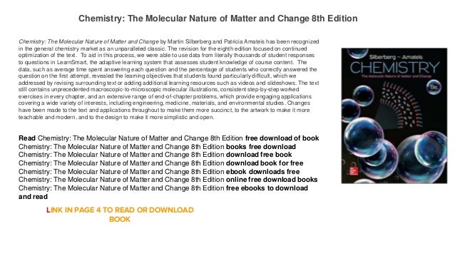Chemistry The Molecular Nature Of Matter Th Edition Free Chemistry The Molecular Nature Of Matter Th Edition Free