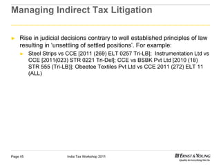 Tax Litigation in India - EY India | PDF