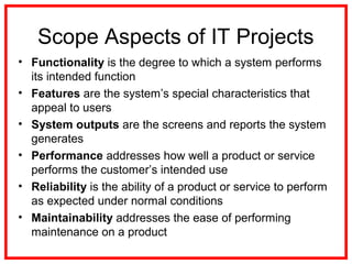 Strong Functionality 10. Project Quality Management | PPT