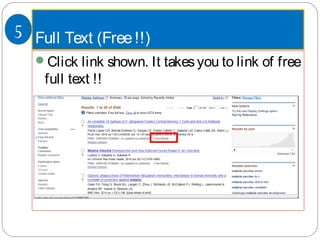 Full Text (Free!!)5
Click link shown. It takesyou to link of free
full text !!
 