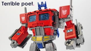Terrible poet.
 