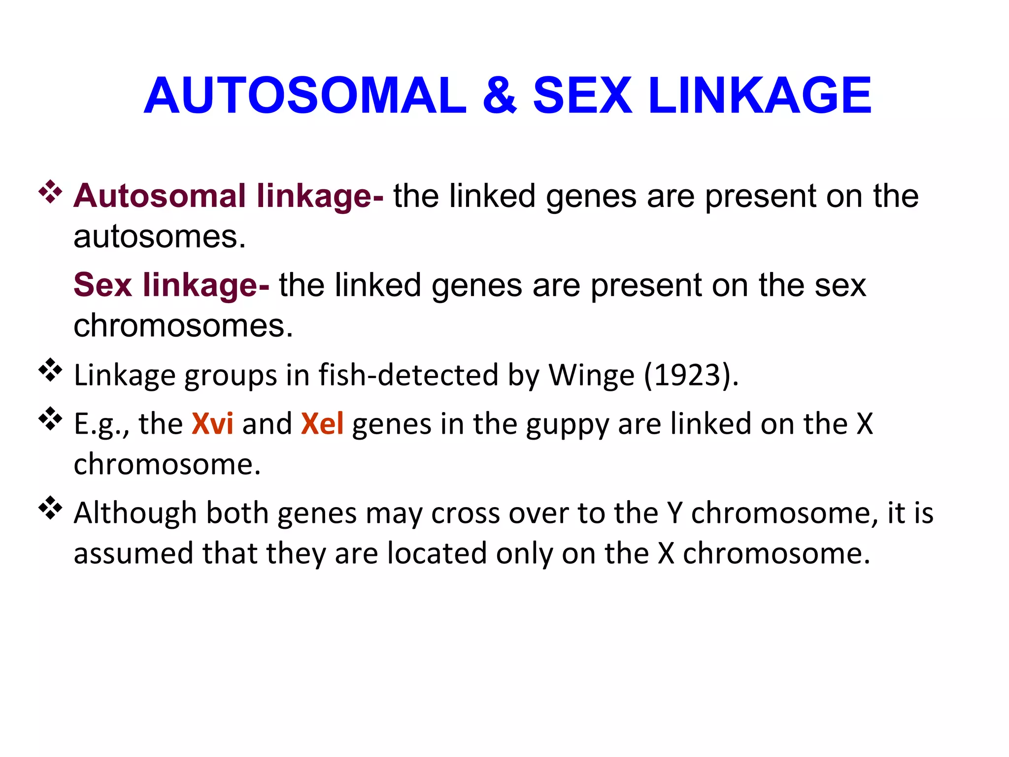 linkage and crossing over | PPT