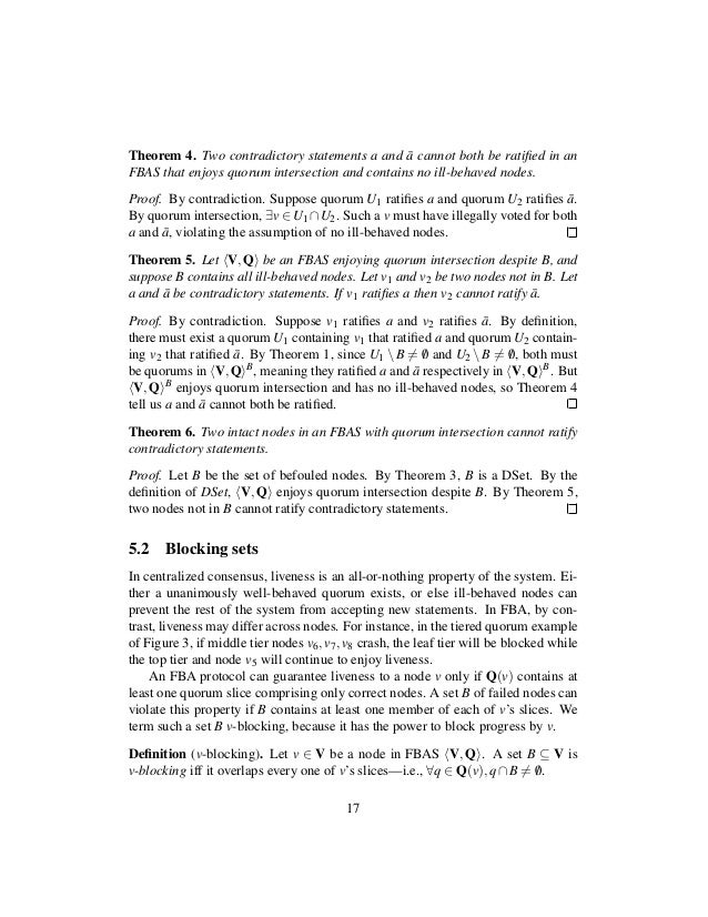 The Stellar Consensus Protocol A Federated Model For Internet Level