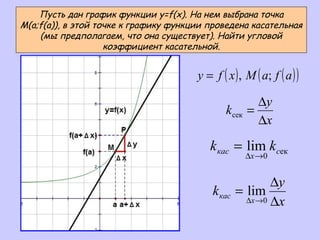 10 B Uravnenie Kasatelnoi Po Grafiku