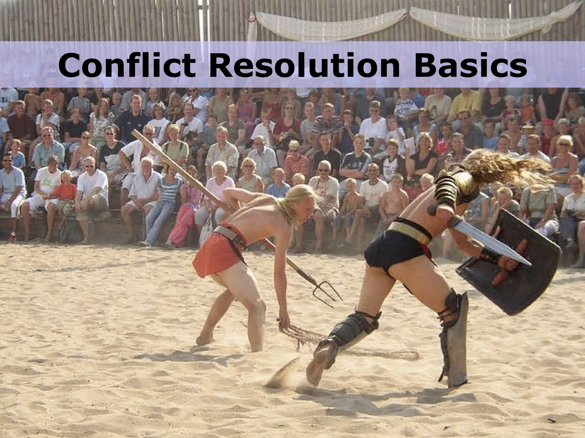 Conflict Resolution Basics 