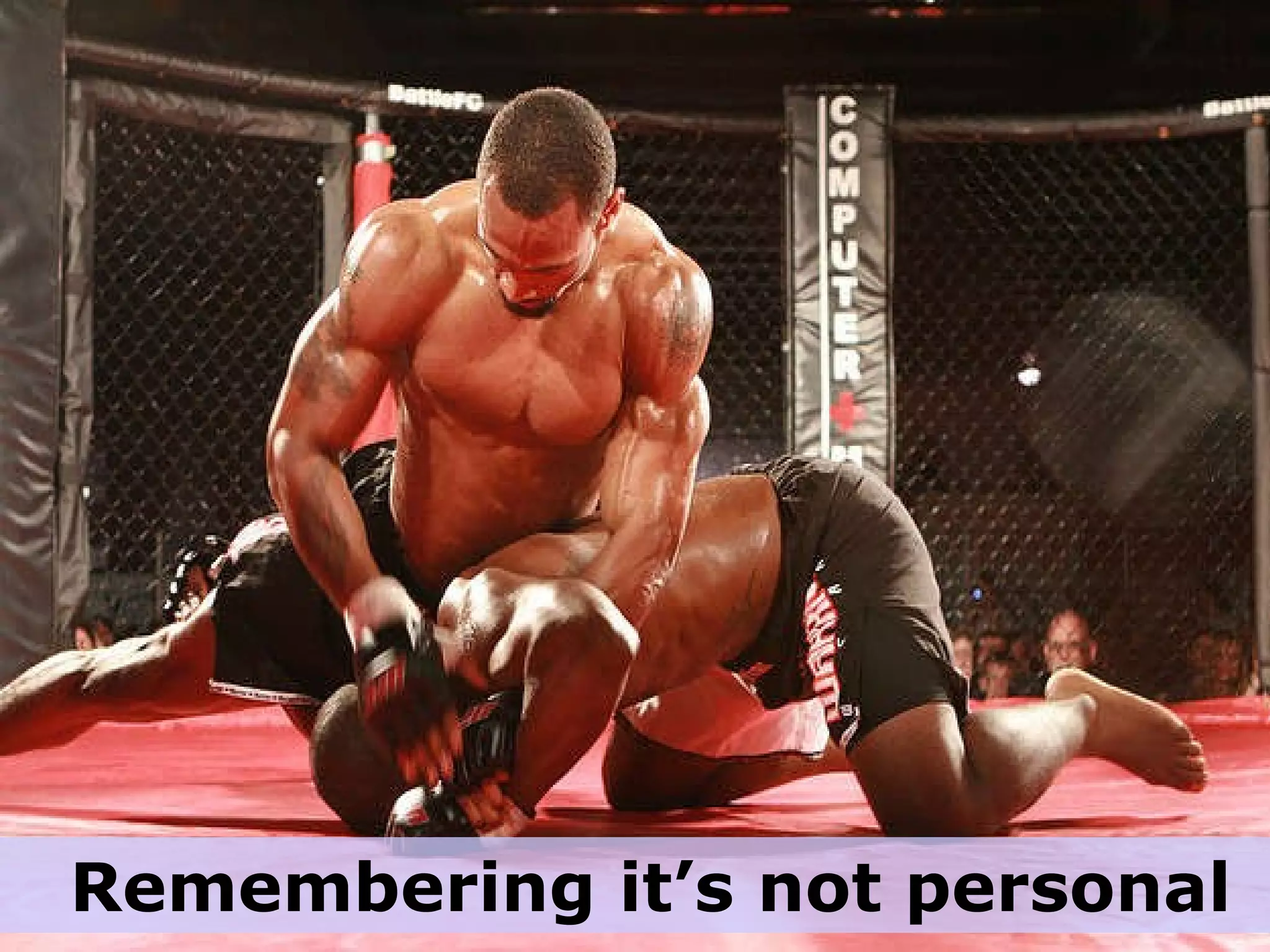 Remembering it’s not personal 