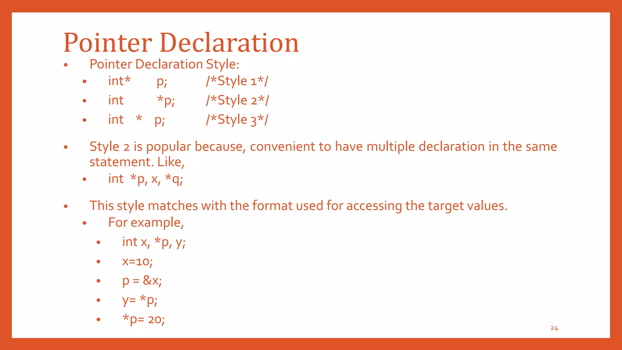 POINTERS IN C | PPTX