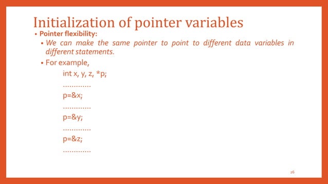 POINTERS IN C | PPTX