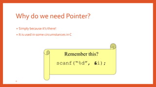 POINTERS IN C | PPTX