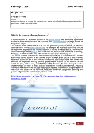 Control accounts | PDF