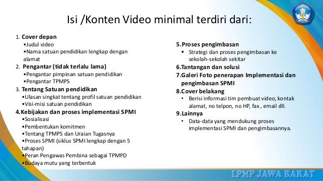 10 Mekanisme Dan Kriteria Bahan Diseminasi Hasil Spmi Bimtek Fasda Sp