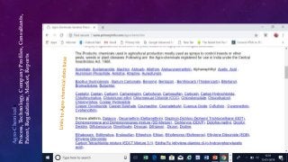 Agro-Chemicals
Process,Technology,CompanyProfiles,Consultants,
Patent,Regulations,Market,Reports
 