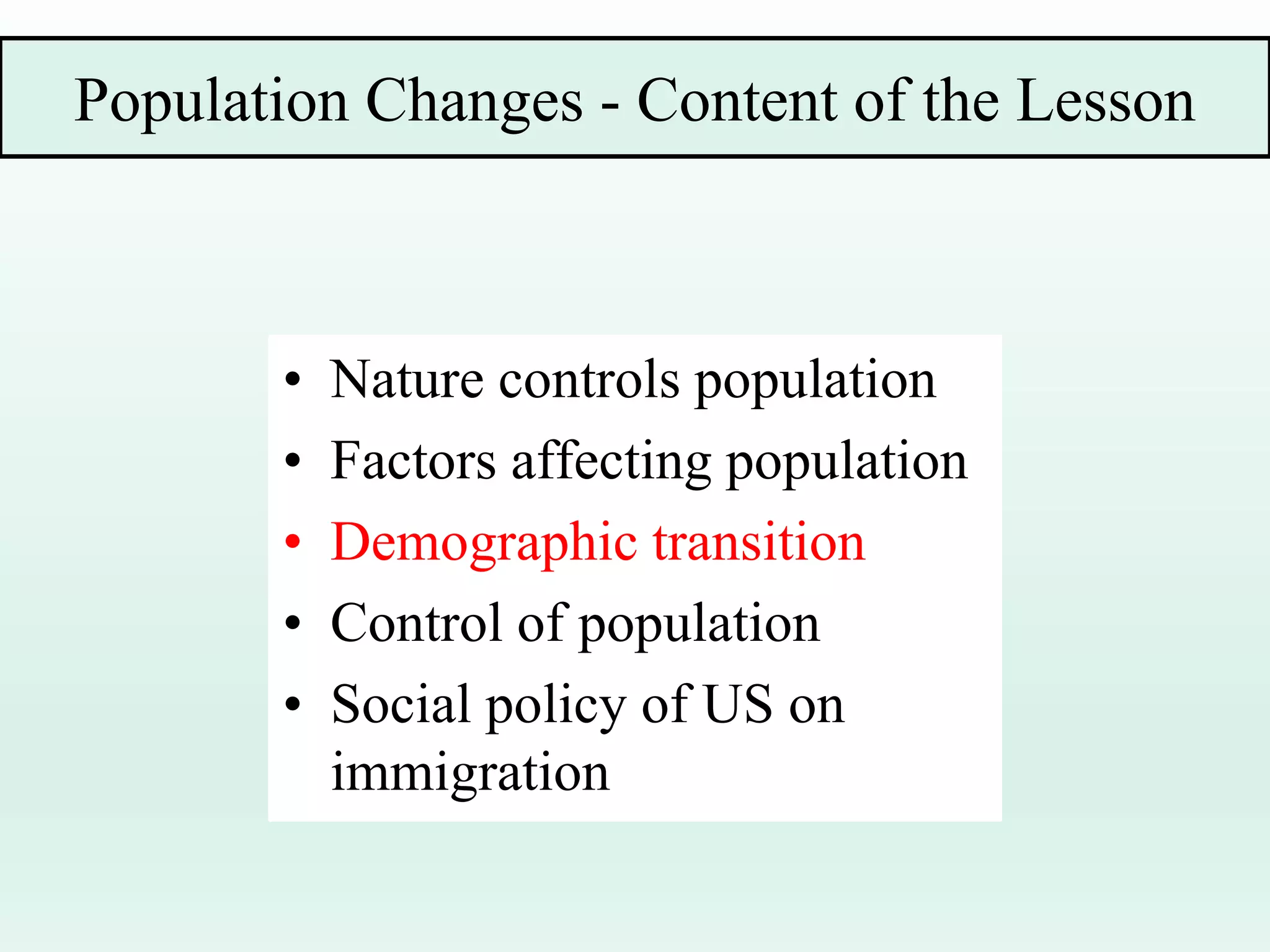 10. population changes | PDF | Environment | Science