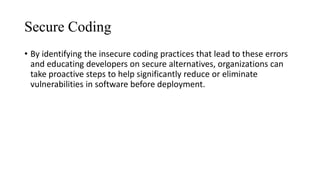 Malicious software and software security | PPTX