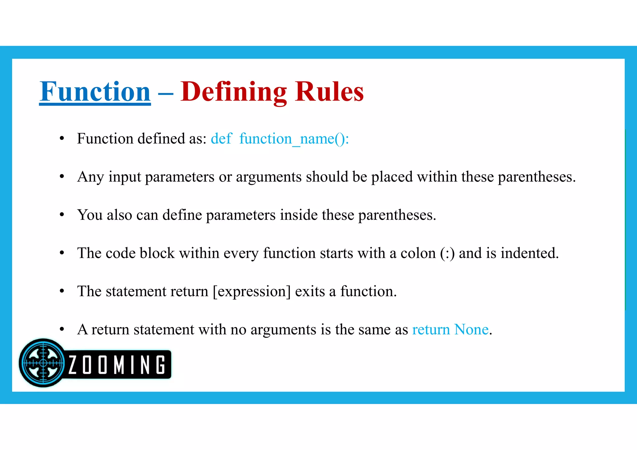 Python Function | PPT