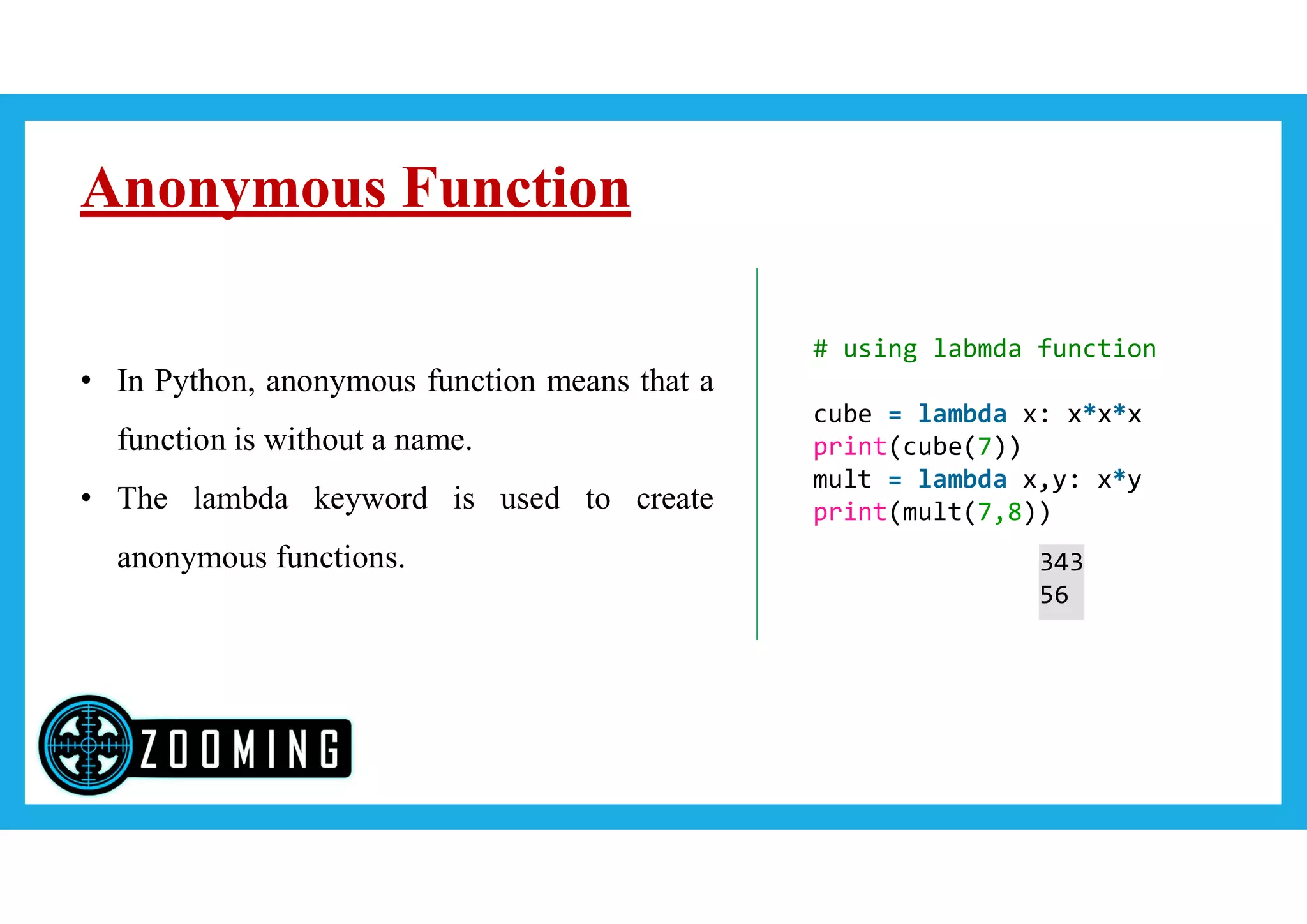 Python Function | PPT
