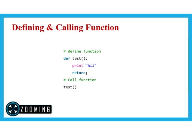 Python Function | PPT