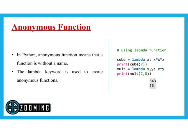 Python Function | PPT