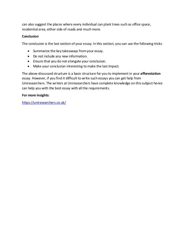 Benefits of afforestation picture