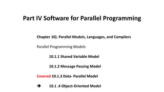 Data Parallel and Object Oriented Model | PPTX