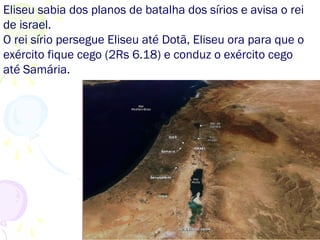 55
Porque Israel deixou de fazer o sacrifício
Dt 12.5,6
Mas o lugar que o SENHOR vosso Deus escolher de todas as vossas
tribos, para ali pôr o seu nome, buscareis, para sua habitação, e ali
vireis.
E ali trareis os vossos holocaustos, e os vossos sacrifícios, e os
vossos dízimos, e a oferta alçada da vossa mão, e os vossos votos, e
as vossas ofertas voluntárias, e os primogênitos das vossas vacas e
das vossas ovelhas
Dt 14.24
E quando o caminho te for tão comprido que os não possas levar, por
estar longe de ti o lugar que escolher o SENHOR teu Deus para ali pôr
o seu nome, quando o SENHOR teu Deus te tiver abençoado;
O lugar indicado foi o monte Moriá (significa "ordenado/considerado
por Deus"): local do sacrifício de Isaque Gn 22, nele Salomão
construiu a casa do Senhor, nele Deus apareceu a Davi, pai de
Salomão 2Cr3.1; 1Cr21.15-28; 2Sm24.16-25
 