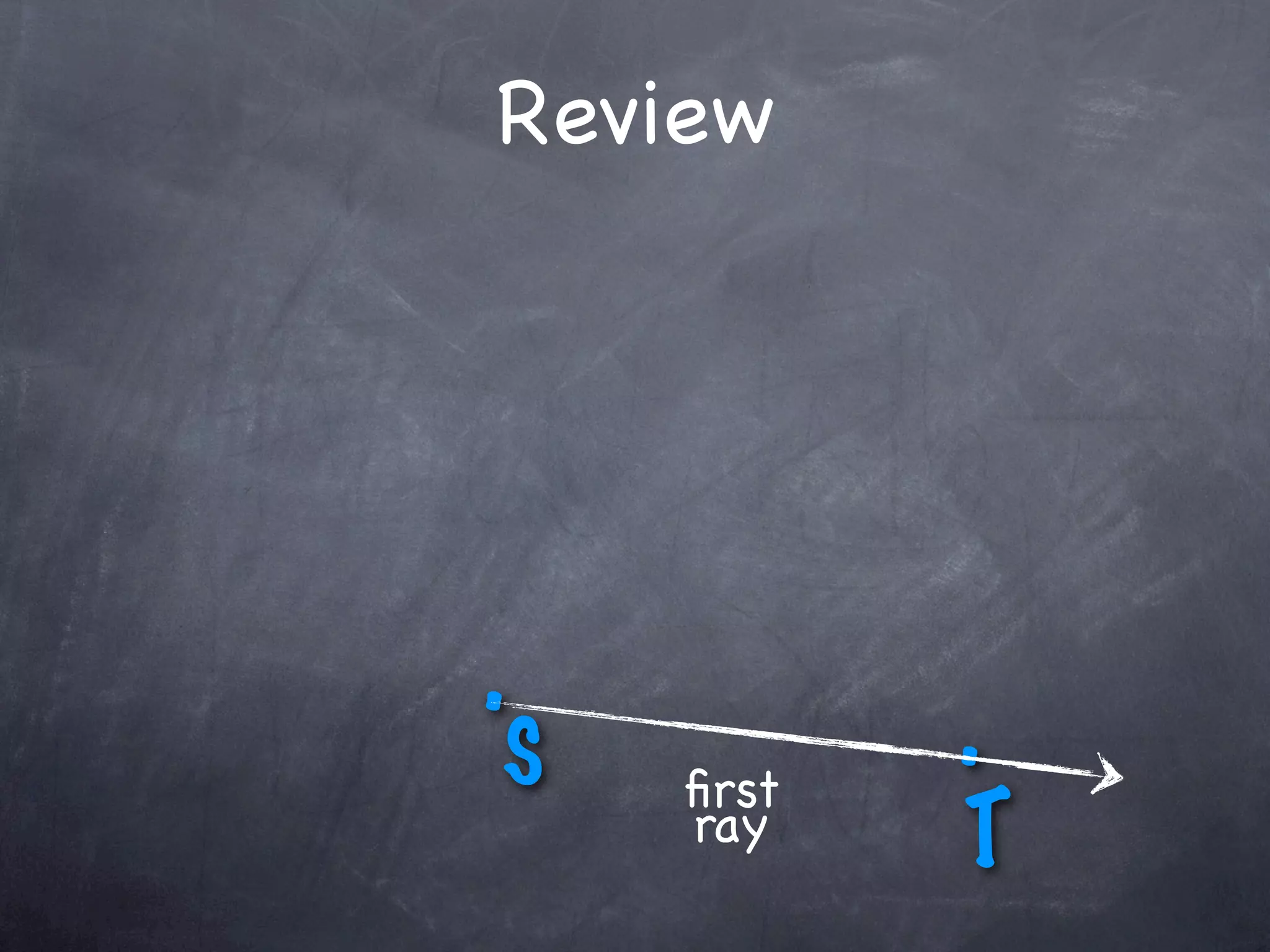 Review




.          .
S   ﬁrst
    ray    T
 