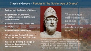 Pericles Leader Ancient Greece | PPTX