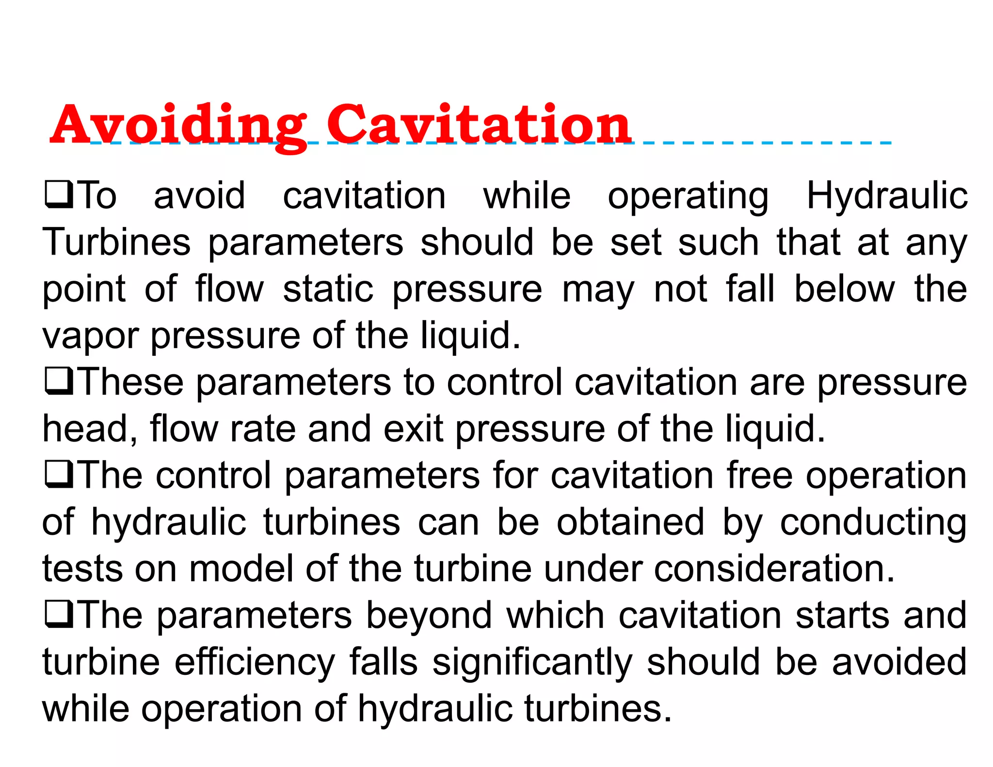 Draft Tube and Cavitation | Fluid Mechanics | PDF