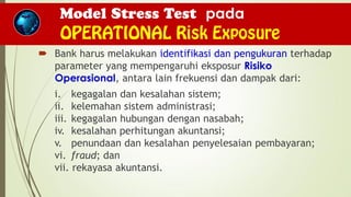 Model Stress Testing pada OPERATIONAL Risk Exposure_ Materi Training | PDF