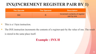 ARITHMETIC OPERATIONS IN 8085 MICROPROCESSOR | PPTX