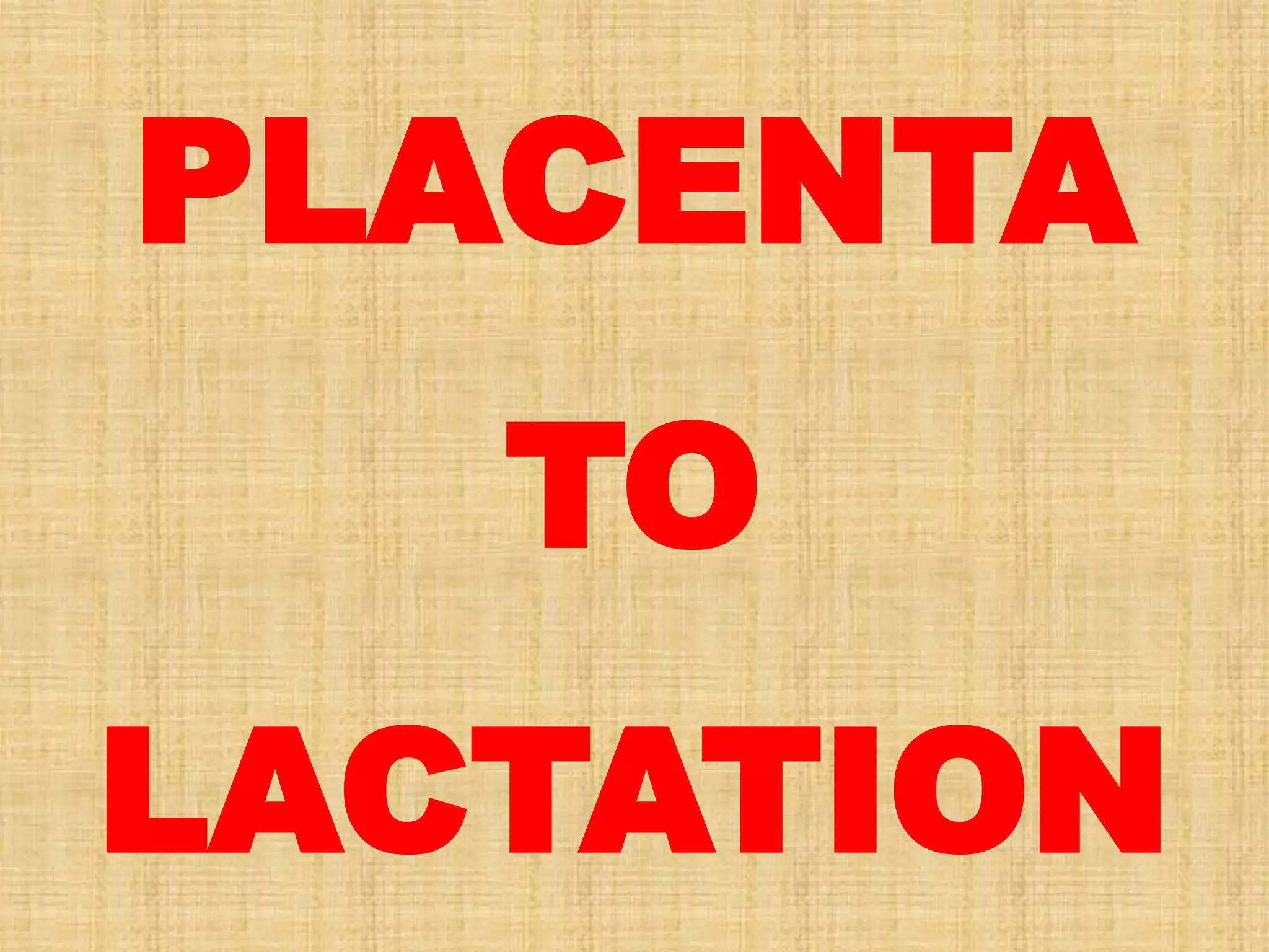 Human Placenta Birth Lactation | PDF